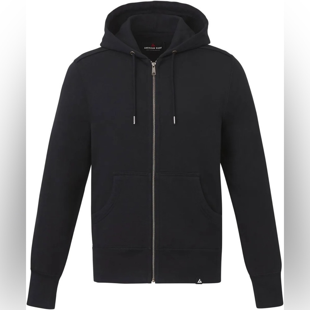 American Giant Full Zip Jacket Heavier Cotton in Black Size Medium